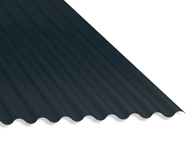 Anthracite Grey 0.5mm PVC Roofing Sheet With Anticon - 13/3