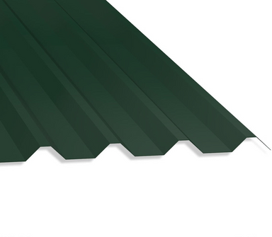 34/1000 Box Profile 0.7 Polyester Paint Coated Roof Sheet Juniper Green (12B29) 1000mm Width