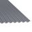 13/3 Corrugated 0.7 Thick PVC Plastisol Coated Roof Sheet Merlin Grey (18B25) 1000mm Width With Anticon