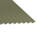 13/3 Corrugated 0.7 Thick PVC Plastisol Coated Roof Sheet Olive Green (12B27) 1000mm Width With Anticon