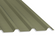 32/1000 Box Profile 0.5 Thick PVC Plastisol Coated Roof Sheet Olive Green (12B27) 1000mm Width