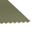 13/3 Corrugated 0.7 Thick PVC Plastisol Coated Roof Sheet Olive Green (12B27) 1000mm Width