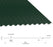 13/3 Corrugated 0.5 Thick Polyester Paint Coated Roof Sheet Juniper Green (12B29) 1000mm Width