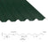 34/1000 Box Profile 0.7 Polyester Paint Coated Roof Sheet Juniper Green (12B29) 1000mm Width With Anticon