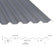 34/1000 Box Profile 0.5 Thick PVC Plastisol Coated Roof Sheet Merlin Grey (18B25) 1000mm Width With Anticon