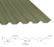 34/1000 Box Profile 0.7 PVC Plastisol Coated Roof Sheet Olive Green (12B27) 1000mm Width With Anticon