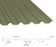 34/1000 Box Profile 0.5 Thick PVC Plastisol Coated Roof Sheet Olive Green (12B27) 1000mm Width With Anticon