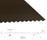 13/3 Corrugated 0.7 Thick Polyester Paint Coated Roof Sheet Vandyke Brown (08B29) 1000mm Width With Anticon